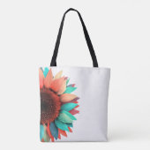 Meerkleurig Zonnebloem Gepersonaliseerd Tote Bag (Achterkant)