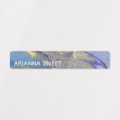 Meerkleurige Abstracte alcoholinkt waterdicht Labels (Design 1)