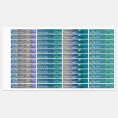 Meerkleurige Abstracte alcoholinkt waterdicht Labels (Vel)