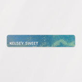 Meerkleurige Abstracte alcoholinkt waterdicht Labels (Design 2)