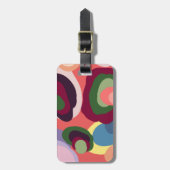 Meerkleurige Abstracte Bagagelabels (Voorkant verticaal)