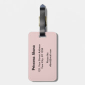 Meerkleurige Abstracte Bagagelabels (Achterkant verticaal)