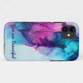 Meerkleurige abstracte draagtefoons voor schilderi Case-Mate iPhone case (Achterkant (horizontaal))