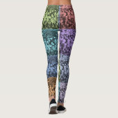 Meerkleurige Abstracte Floral-Leggings Leggings (Achterkant)