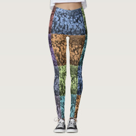 Meerkleurige Abstracte Floral-Leggings Leggings