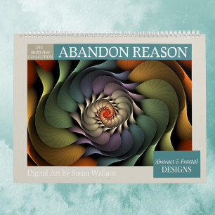 Meerkleurige Abstracte fractals 2025 Kalender