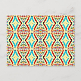 Meerkleurige Abstracte kettingen. Geometrisch patr Briefkaart