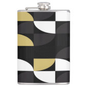 Meerkleurige Abstracte kolf Heupfles (Voorkant)