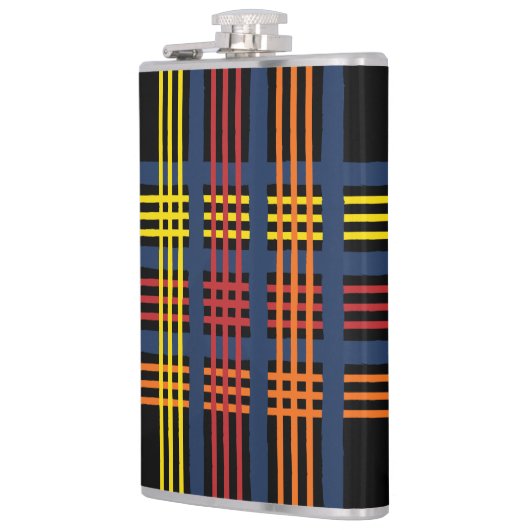 Meerkleurige Abstracte kolf Heupfles (Links)