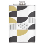 Meerkleurige Abstracte kolf Heupfles (Voorkant)