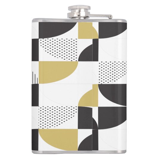 Meerkleurige Abstracte kolf Heupfles (Achterkant)