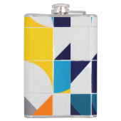 Meerkleurige Abstracte kolf Heupfles (Achterkant)