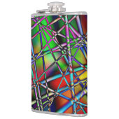 Meerkleurige Abstracte kolf Heupfles (Links)