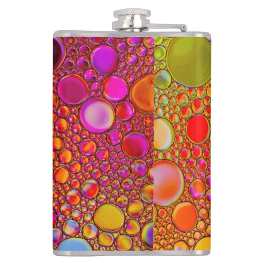 Meerkleurige Abstracte kolf Heupfles (Achterkant)