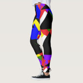 Meerkleurige Abstracte Leggings (Links)