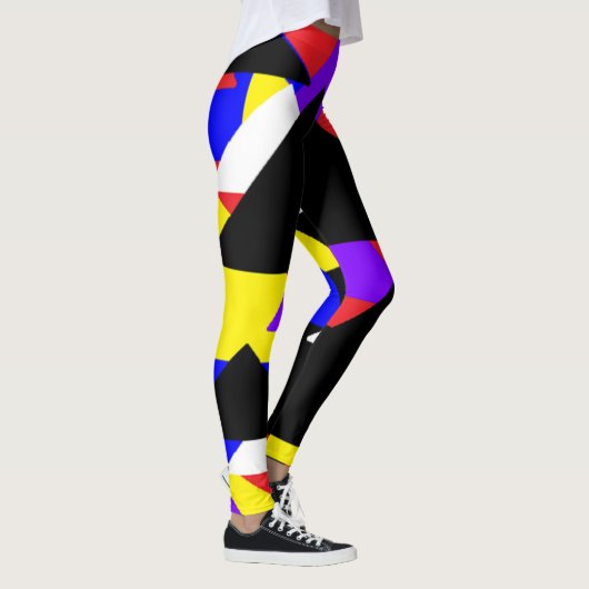 Meerkleurige Abstracte Leggings (Rechts)