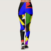 Meerkleurige Abstracte Leggings (Achterkant)
