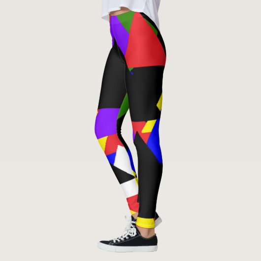 Meerkleurige Abstracte Leggings (Links)