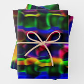 Meerkleurige Abstracte papierverlooppapierset Inpakpapier Vel (In situ)