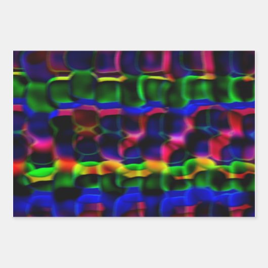 Meerkleurige Abstracte papierverlooppapierset Inpakpapier Vel (Voorkant)