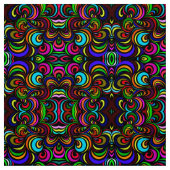 Meerkleurige abstracte patronen stof (Swatch)
