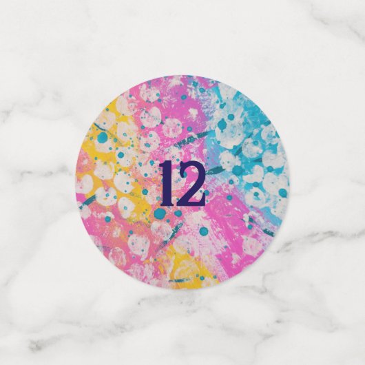 Meerkleurige Abstracte print Confetti (Kleine voorkant)