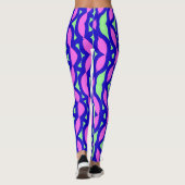 Meerkleurige abstracte "Ratti_Creative_Arts" Leggi Leggings (Achterkant)