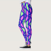Meerkleurige abstracte "Ratti_Creative_Arts" Leggi Leggings (Links)