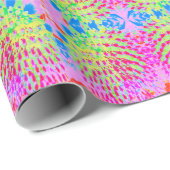 Meerkleurige Abstracte regenboogkloonventilator Cadeaupapier (Rol Hoek)