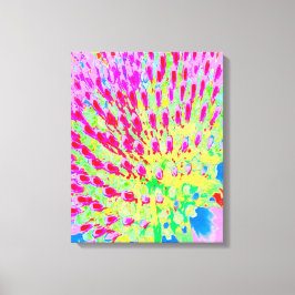 Meerkleurige Abstracte regenboogkloonventilator Canvas Afdruk