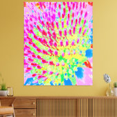Meerkleurige Abstracte regenboogkloonventilator Canvas Afdruk (Insitu (Woonkamer))