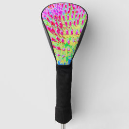Meerkleurige Abstracte regenboogkloonventilator Golfheadcover