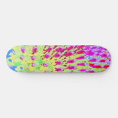 Meerkleurige Abstracte regenboogkloonventilator Persoonlijk Skateboard (Horizontaal)