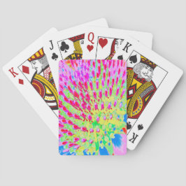 Meerkleurige Abstracte regenboogkloonventilator Pokerkaarten