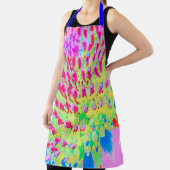 Meerkleurige Abstracte regenboogkloonventilator Schort (Insitu)