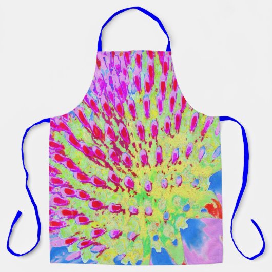 Meerkleurige Abstracte regenboogkloonventilator Schort (Voorkant)