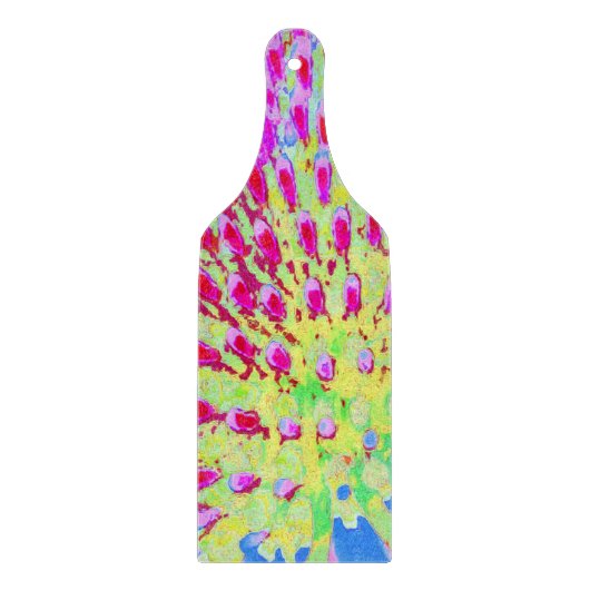 Meerkleurige Abstracte regenboogkloonventilator Snijplank (Voorkant)