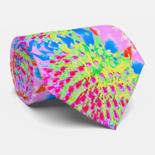 Meerkleurige Abstracte regenboogkloonventilator Stropdas