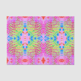 Meerkleurige Abstracte regenboogkloonventilator Tissuepapier