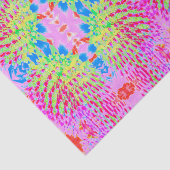 Meerkleurige Abstracte regenboogkloonventilator Tissuepapier (Detail)