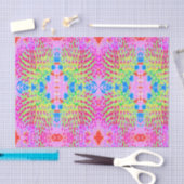 Meerkleurige Abstracte regenboogkloonventilator Tissuepapier (Craft)