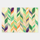 Meerkleurige Abstracte strepen Inpakpapier Vel (Voorkant 2)