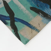 Meerkleurige abstracte wand fleece deken (Hoek)