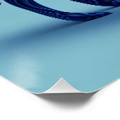 Meerkleurige abstracte wolf perfect poster (Hoek)