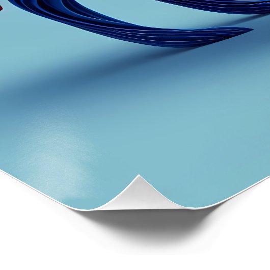 Meerkleurige abstracte wolf perfect poster (Hoek)