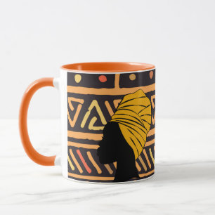 Meerkleurige African Print Mok