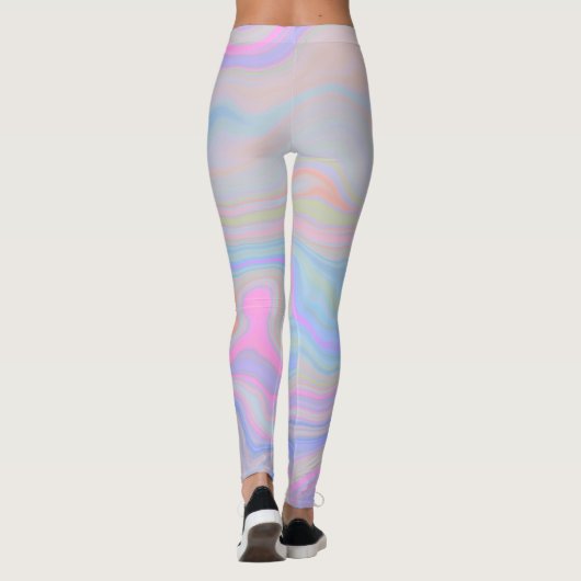 Meerkleurige Agaat Lagen Leggings (Achterkant)