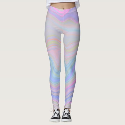 Meerkleurige Agaat Lagen Leggings (Voorkant)