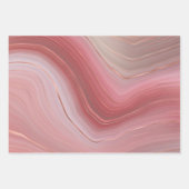 Meerkleurige Agaat Marmeren Patronen met Gouden Ac Inpakpapier Vel (Voorkant 3)