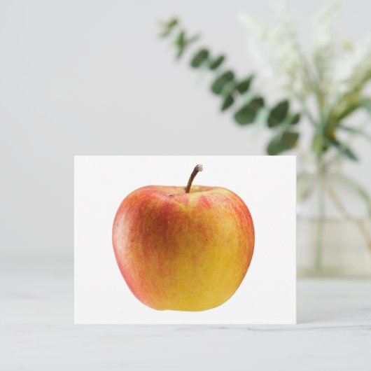 Meerkleurige appel briefkaart (Staand voorkant)